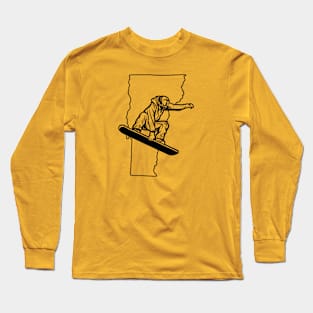 Vermont Snowboarder Long Sleeve T-Shirt